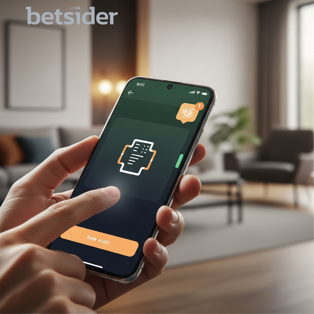 Ecrã de instalação da betsider app no telemóvel